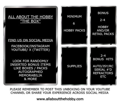 All About the Hobby "The Box" (January Box)